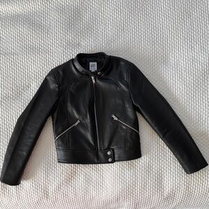 GAP kids girls vegan leather jacket
